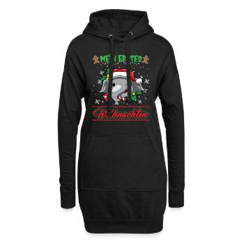 Mein Erstes Weihnachten Baby 1 Jahr Heilig Abend - Hoodie-Kleid - Schwarz - Vorne