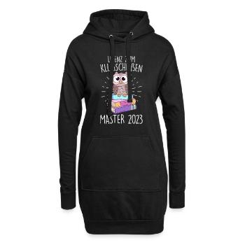 Lizenz zum Klugscheißen Master 2023 - Hoodie-Kleid - Schwarz - Vorne