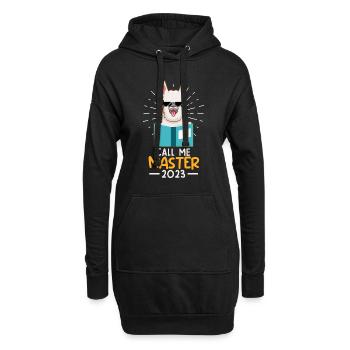 Master's Degree 2023 Call Me Master - Sweat-shirt à capuche long Femme - noir - Devant