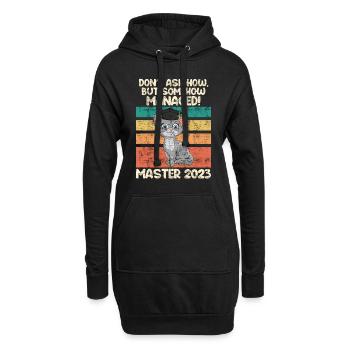 Somehow managed the Master 2023 - Hoodie Dress - black - Front