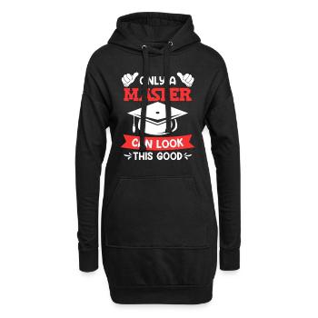 So gut sieht ein Master aus Master Abschluss - Hoodie-Kleid - Schwarz - Vorne