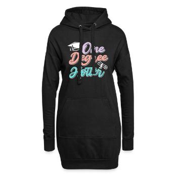 Ein Abschluss heißer Bachelor Master Abschluss - Hoodie-Kleid - Schwarz - Vorne