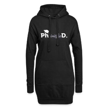 Phinished Endlich Doktor Abschluss Doktortitel - Hoodie-Kleid - Schwarz - Vorne