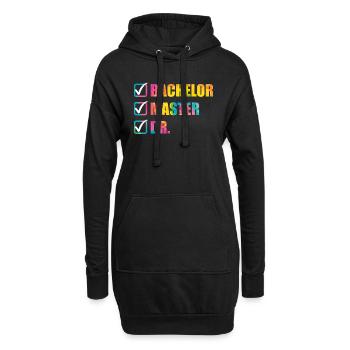 Finally Finished Doctor Degree Ph.D Doctorate - Hoodie Dress - black - Front