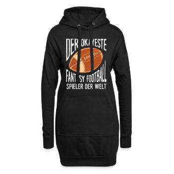 Okayster Fantasy Football Spieler der Welt - Hoodie-Kleid - Schwarz - Vorne
