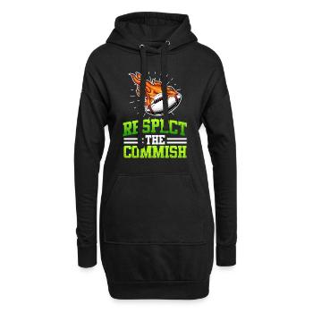 Respectez le commissaire Commish - Sweat-shirt à capuche long Femme - noir - Devant