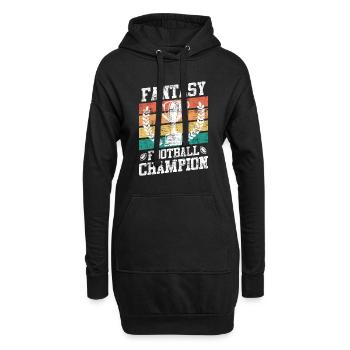 Champion de football Fantasy Champion de football Fantasy - Sweat-shirt à capuche long Femme - noir - Devant