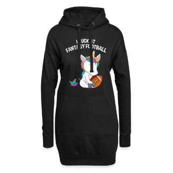 Je suis nul au Fantasy Football - Sweat-shirt à capuche long Femme - noir - Devant