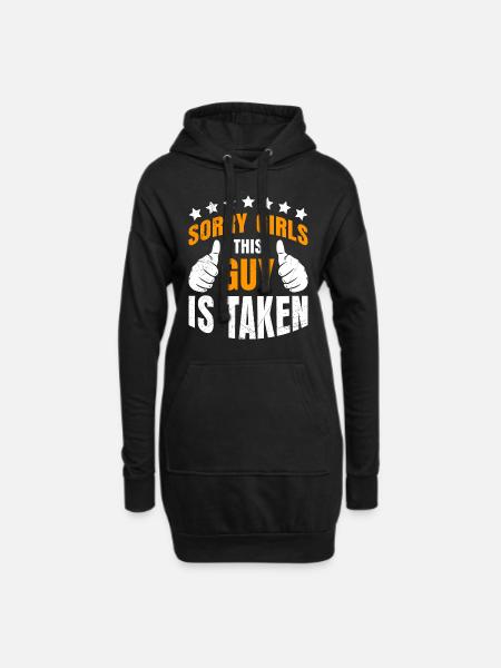 Sorry Girls dieser Typ ist vergeben Partnerschaft - Hoodie-Kleid - Schwarz