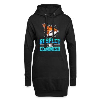 Respectez le commissaire Commish - Sweat-shirt à capuche long Femme - noir - Devant