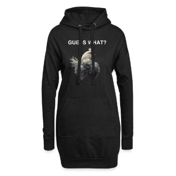 Guess what? Lustiger Hühner Spruch Landwirt Hühner - Hoodie-Kleid - Schwarz - Vorne