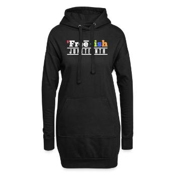 Juneteenth Freedom Black History America Africa - Sweat-shirt à capuche long Femme - noir - Devant