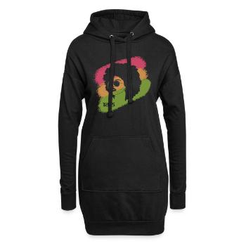 Juneteenth 1865 Afroamerikaner Afrikanische Frau - Hoodie-Kleid - Schwarz - Vorne