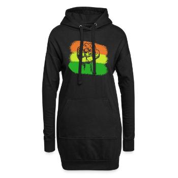 Black History Month Black Lives Matter Afrika - Hoodie-Kleid - Schwarz - Vorne