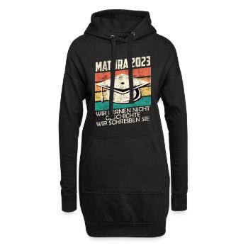 Lernen nicht Geschichte wir schrieben Sie Matura - Hoodie-Kleid - Schwarz - Vorne