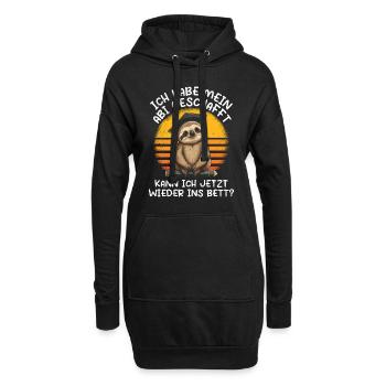 Abi geschafft Abitur Abschluss Abiturienten - Hoodie-Kleid - Schwarz - Vorne