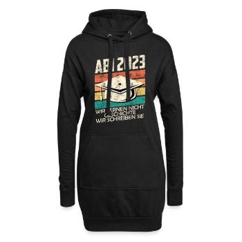 Abitur 20203 wir schreiben Geschichte Abi 2023 - Hoodie-Kleid - Schwarz - Vorne