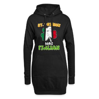 St. Patrick war Italiener St. Patrick’s Day - Hoodie-Kleid - Schwarz - Vorne