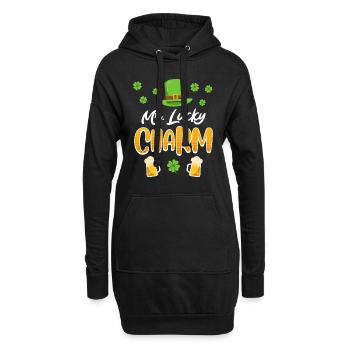 Mr Lucky Charm St. Patrick’s Day Men - Sweat-shirt à capuche long Femme - noir - Devant
