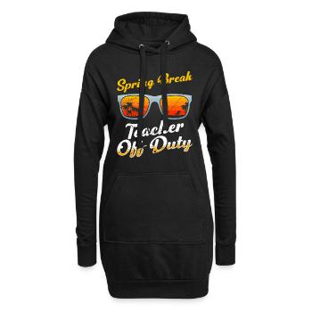 Enseignant de la semaine de relâche Enseignant en congé scolaire - Sweat-shirt à capuche long Femme - noir - Devant