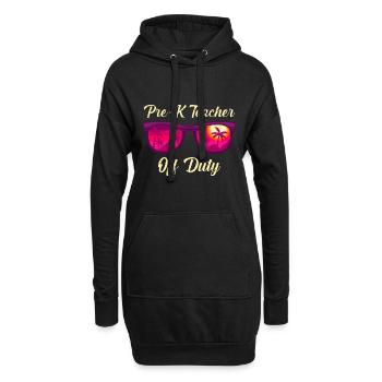 Vorschule Kindergarten Erzieher off duty Lehrer - Hoodie-Kleid - Schwarz - Vorne
