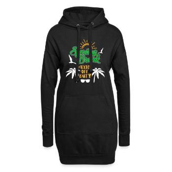Semaine de relâche Mexique hors service Vacances de printemps - Sweat-shirt à capuche long Femme - noir - Devant