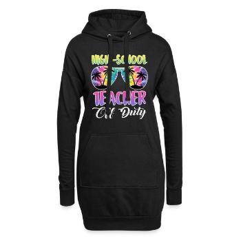 Professeur de lycée en congé Professeur de vacances - Sweat-shirt à capuche long Femme - noir - Devant