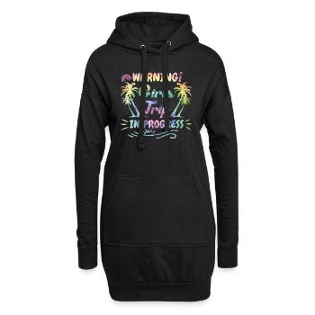 Attention Strip pour filles sur la route Girls Spring Break - Sweat-shirt à capuche long Femme - noir - Devant