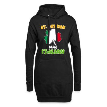 St. Patrick war Italiener St. Patrick’s Day - Hoodie-Kleid - Schwarz - Vorne
