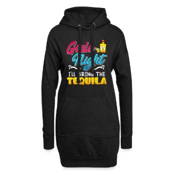 Girls Night Ich bringe den Tequila Spring Break - Hoodie-Kleid - Schwarz - Vorne