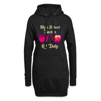 Professeur de lycée en congé Professeur de vacances scolaires - Sweat-shirt à capuche long Femme - noir - Devant