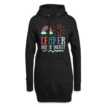 Teacher off duty Lehrerin Schule Ferien Lehrer - Hoodie-Kleid - Schwarz - Vorne
