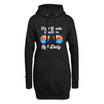 Professeur de classe de première classe en congé Professeur de vacances - Sweat-shirt à capuche long Femme - noir - Devant