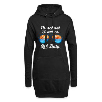 Vorschule Kindergarten Erzieher off duty Lehrer - Hoodie-Kleid - Schwarz - Vorne