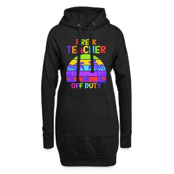 Enseignante de maternelle préscolaire Enseignante en congé - Sweat-shirt à capuche long Femme - noir - Devant