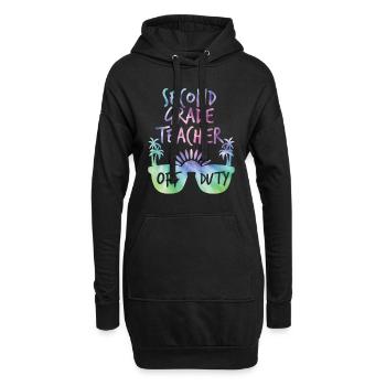 Professeur de classe Deuxième classe Professeur de vacances en congé - Sweat-shirt à capuche long Femme - noir - Devant