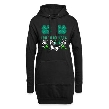 I put the double D's in St. Paddys Day - Hoodie-Kleid - Schwarz - Vorne