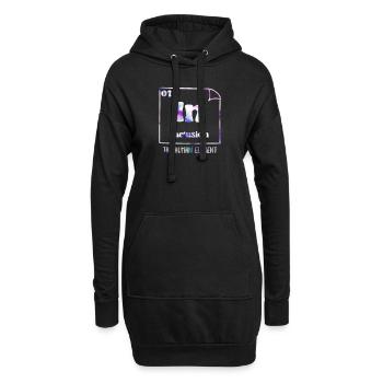 Inklusion Akzeptanz und Solidarität handicap - Hoodie-Kleid - Schwarz - Vorne