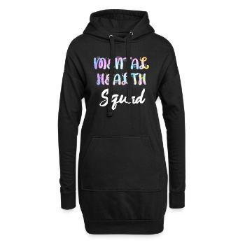 Sensibilisation à la santé mentale Diversité - Sweat-shirt à capuche long Femme - noir - Devant