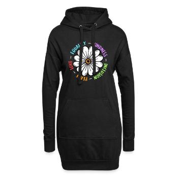 Inklusion handicap Akzeptanz und Awareness - Hoodie-Kleid - Schwarz - Vorne
