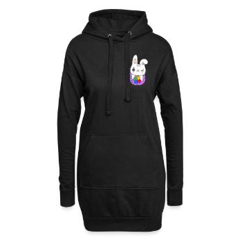 Autismus Neurodiversity Freundlichkeit - Hoodie-Kleid - Schwarz - Vorne