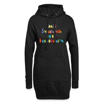 Mentale Gesundheit Be kind to your mind - Hoodie-Kleid - Schwarz - Vorne