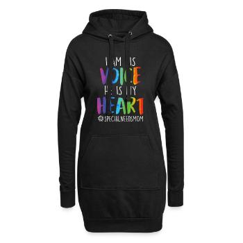 Inklusion Akzeptanz Mutter von benachteiligtem - Hoodie-Kleid - Schwarz - Vorne