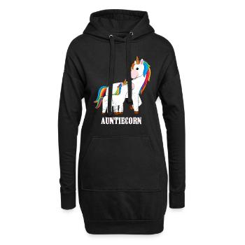 Tante Licorne Licorne Fan Licorne Tantes - Sweat-shirt à capuche long Femme - noir - Devant