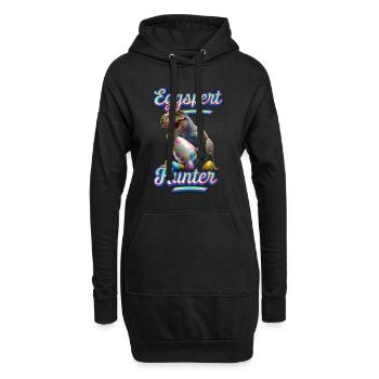 Eggspert Easter Eggs Hunter Easter Dinosaur Egg - Sweat-shirt à capuche long Femme - noir - Devant