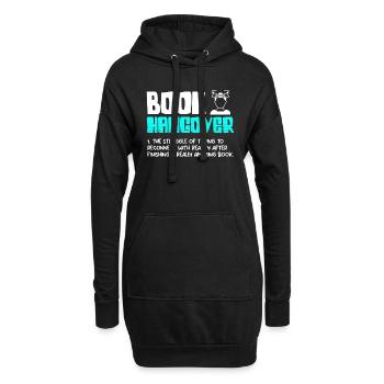 Livres Gueule de bois Amateurs de livres et amateurs de lecture - Sweat-shirt à capuche long Femme - noir - Devant