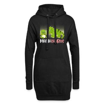 Mamasaurus Muttertag Mama Dinosaurier Mom - Hoodie-Kleid - Schwarz - Vorne