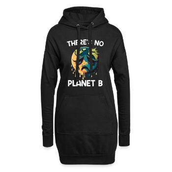Il n’y a pas de protection de l’environnement pour le Jour de la Terre de la planète B - Sweat-shirt à capuche long Femme - noir - Devant