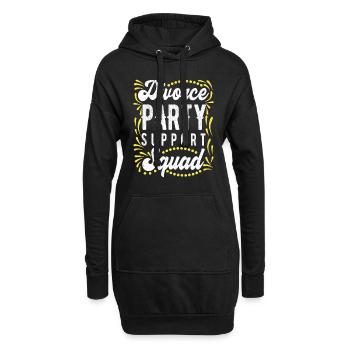 Scheidungsparty Mann glücklich Geschieden - Hoodie-Kleid - Schwarz - Vorne