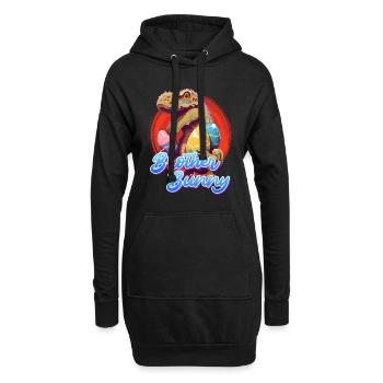 Bruder Hase Frohe Ostern Osterhasen Kinder - Hoodie-Kleid - Schwarz - Vorne